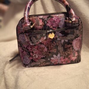 Betsey Johnson Pink Floral Mini Bag with Bow